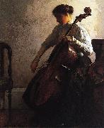 Joseph Decamp The Cellist Spain oil painting artist